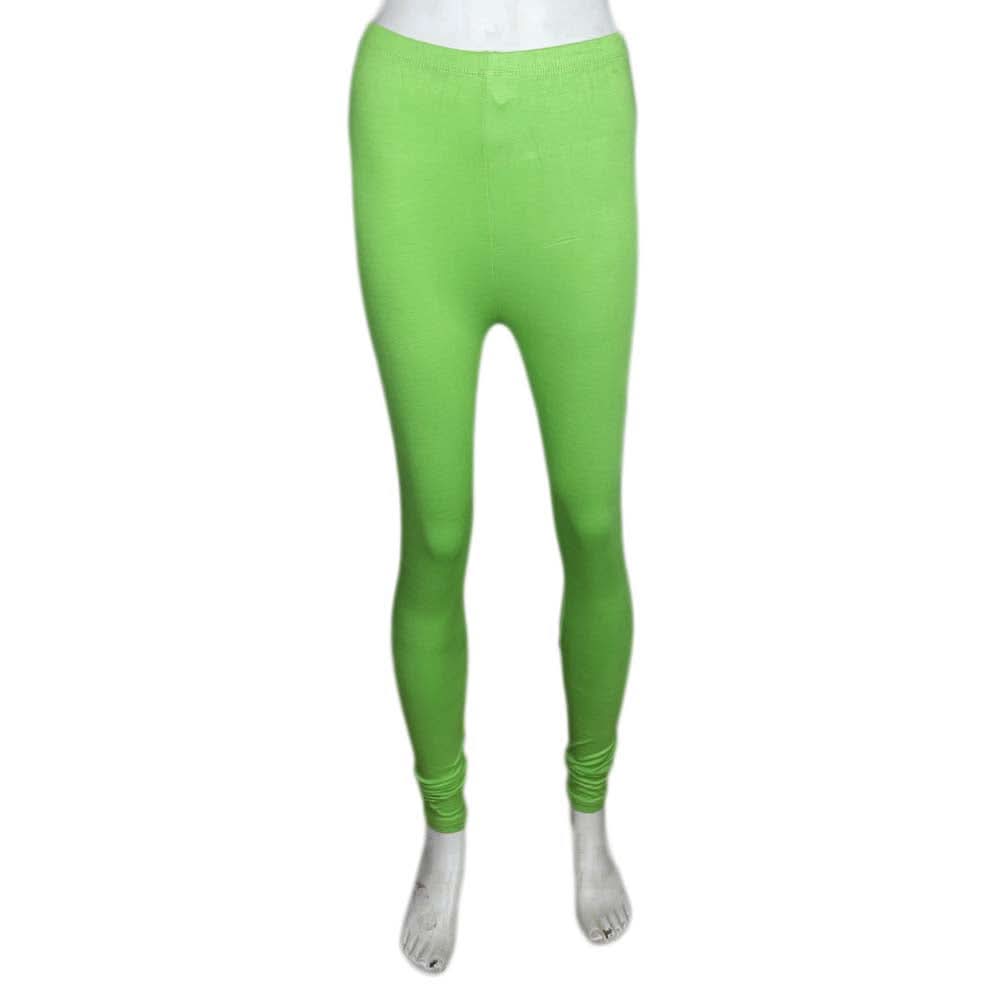 Women's Plain Tights - Parrot Green, Women, Pants & Tights, Chase Value, Chase Value