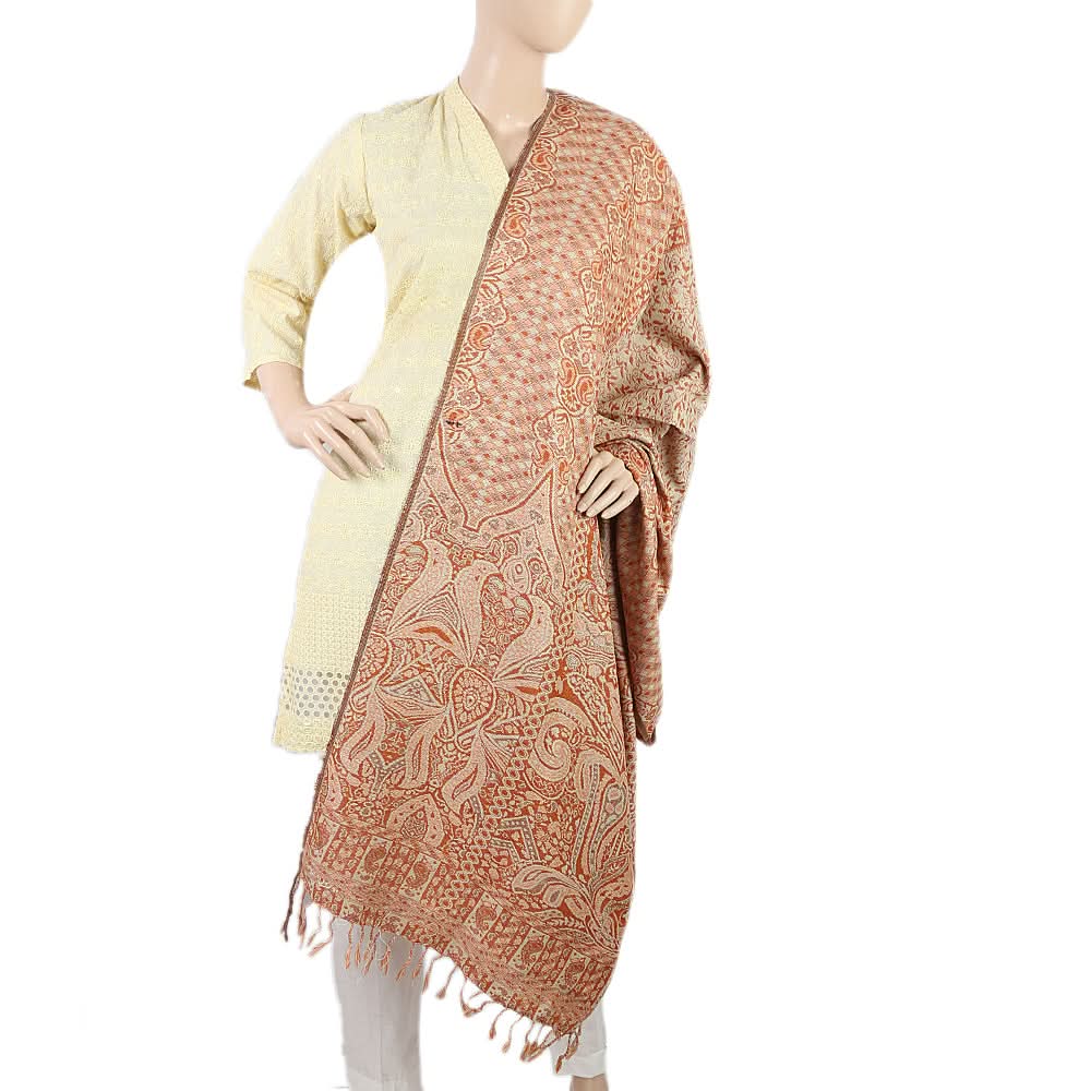 Women's 4 Border Polka Shawl - Orange, Women, Shawls And Scarves, Chase Value, Chase Value