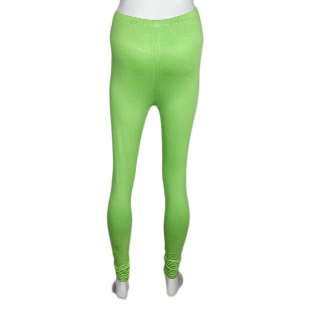 Women's Plain Tights - Parrot Green, Women, Pants & Tights, Chase Value, Chase Value