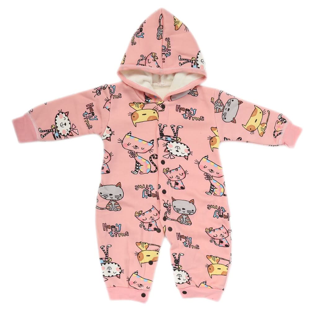 Newborn Girls Full Sleeves Romper JA41-47 (12) - Pink, Kids, NB Girls Rompers, Chase Value, Chase Value