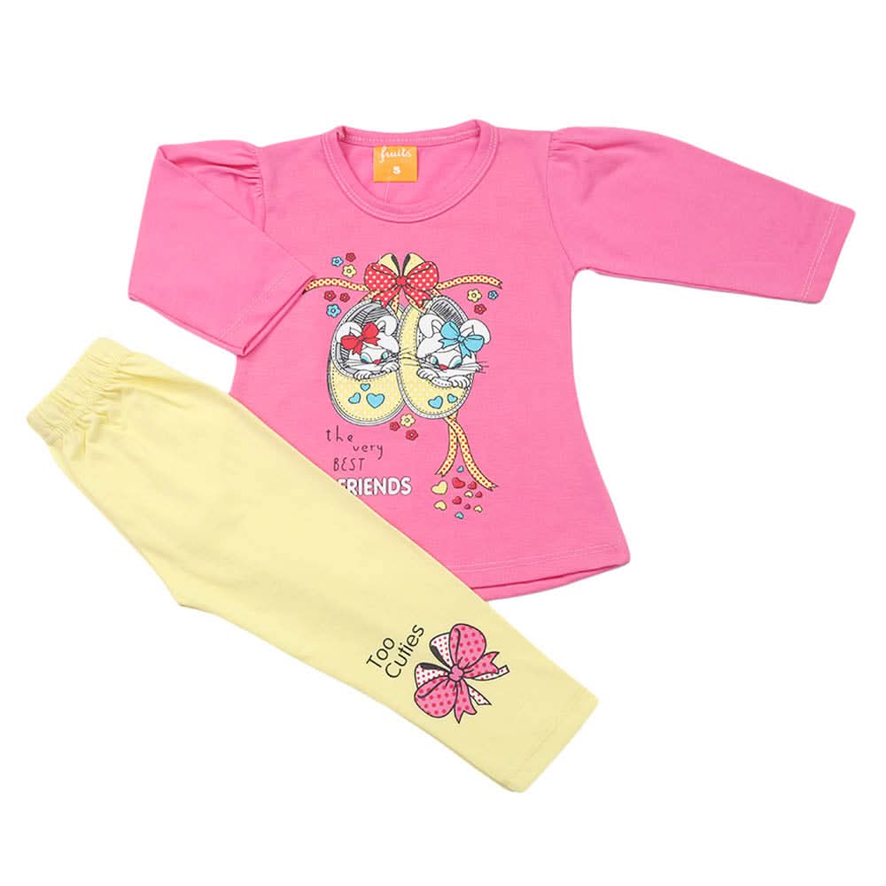 Girls Full Sleeves Suit - Dark Pink, Girls Suits, Chase Value, Chase Value