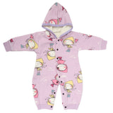 Newborn Girls Full Sleeves Romper JA41-47 (12) - Purple, Kids, NB Girls Rompers, Chase Value, Chase Value