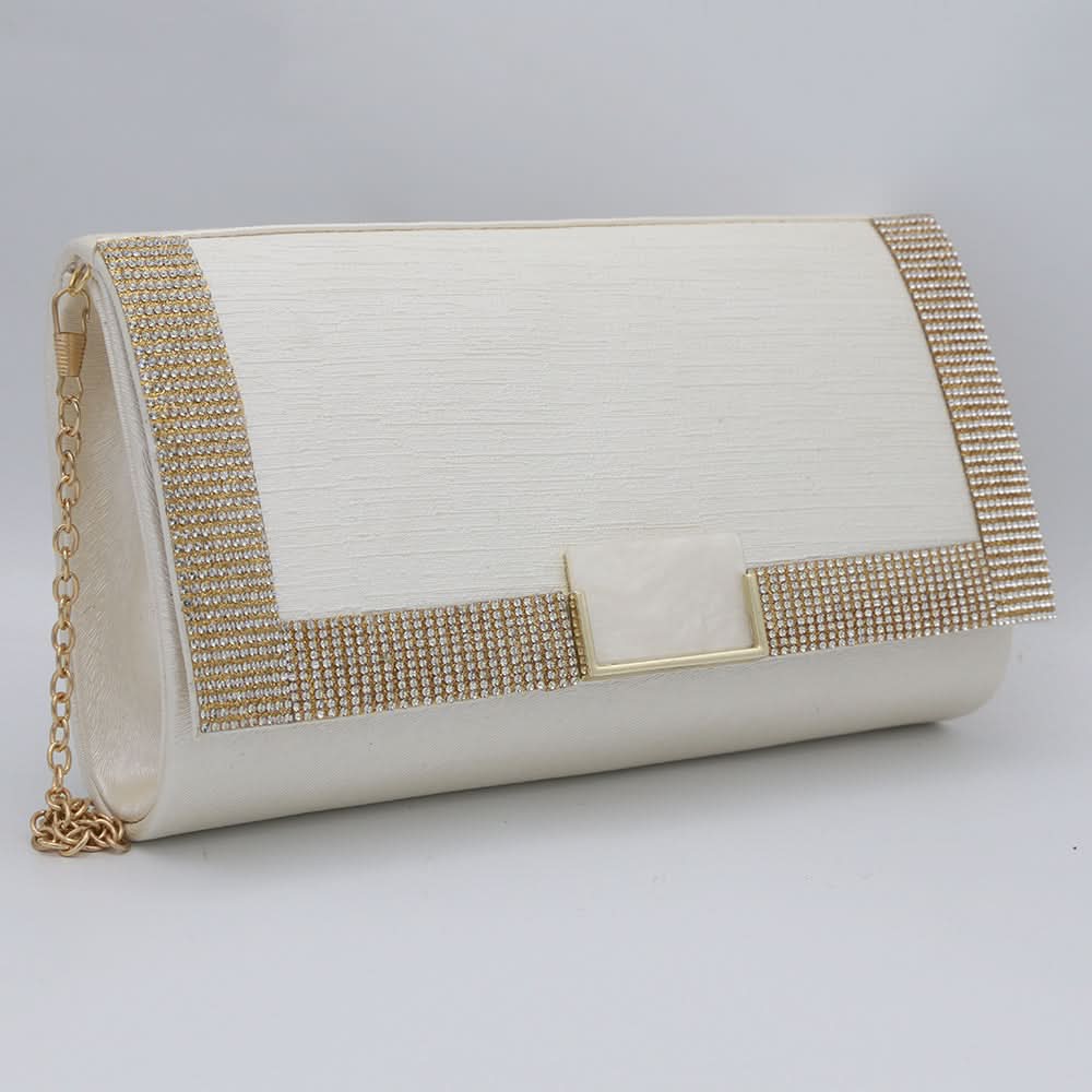 Women's Fancy Clutch 6913 - White, Women, Clutches, Chase Value, Chase Value