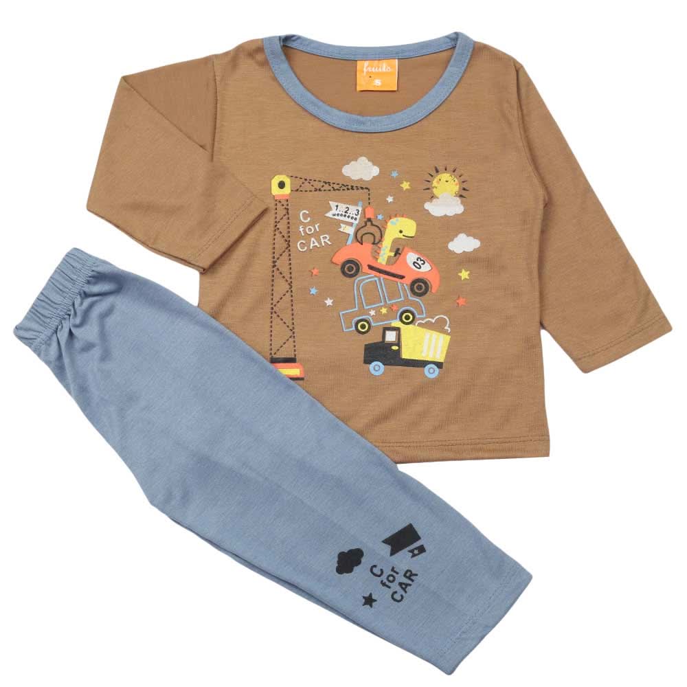 Boys Full Sleeves Suit - Brown, Boys Sets & Suits, Chase Value, Chase Value