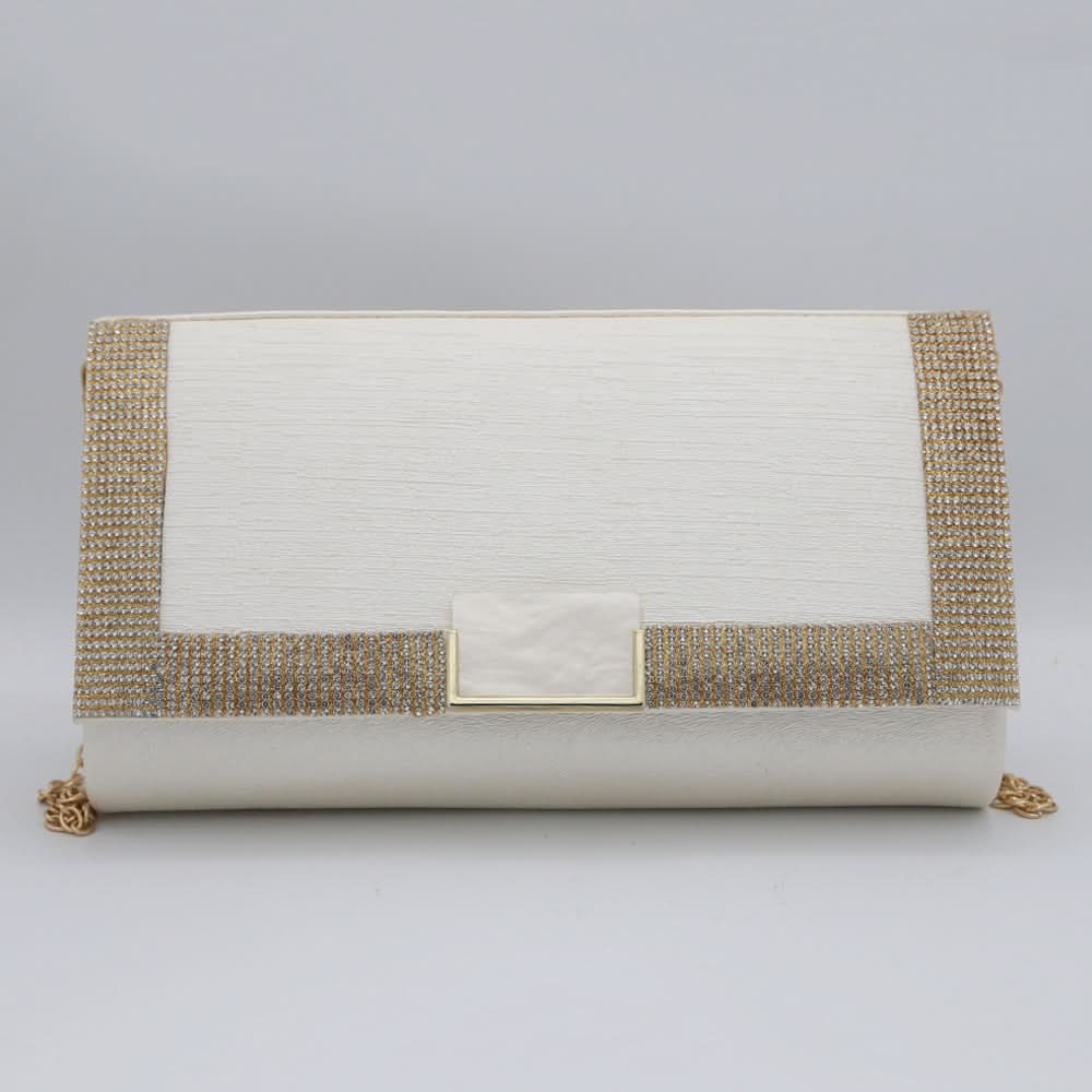 Women's Fancy Clutch 6913 - White, Women, Clutches, Chase Value, Chase Value