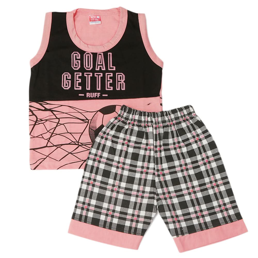 Boys Sando Suit - Pink, Kids, Boys Sets And Suits, Chase Value, Chase Value