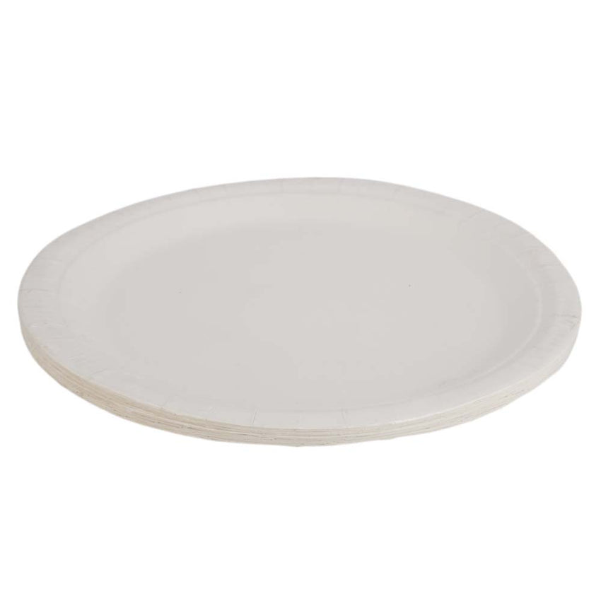 Disposable Plate 20 Pcs Large - White, Home & Lifestyle, Serving And Dining, Chase Value, Chase Value
