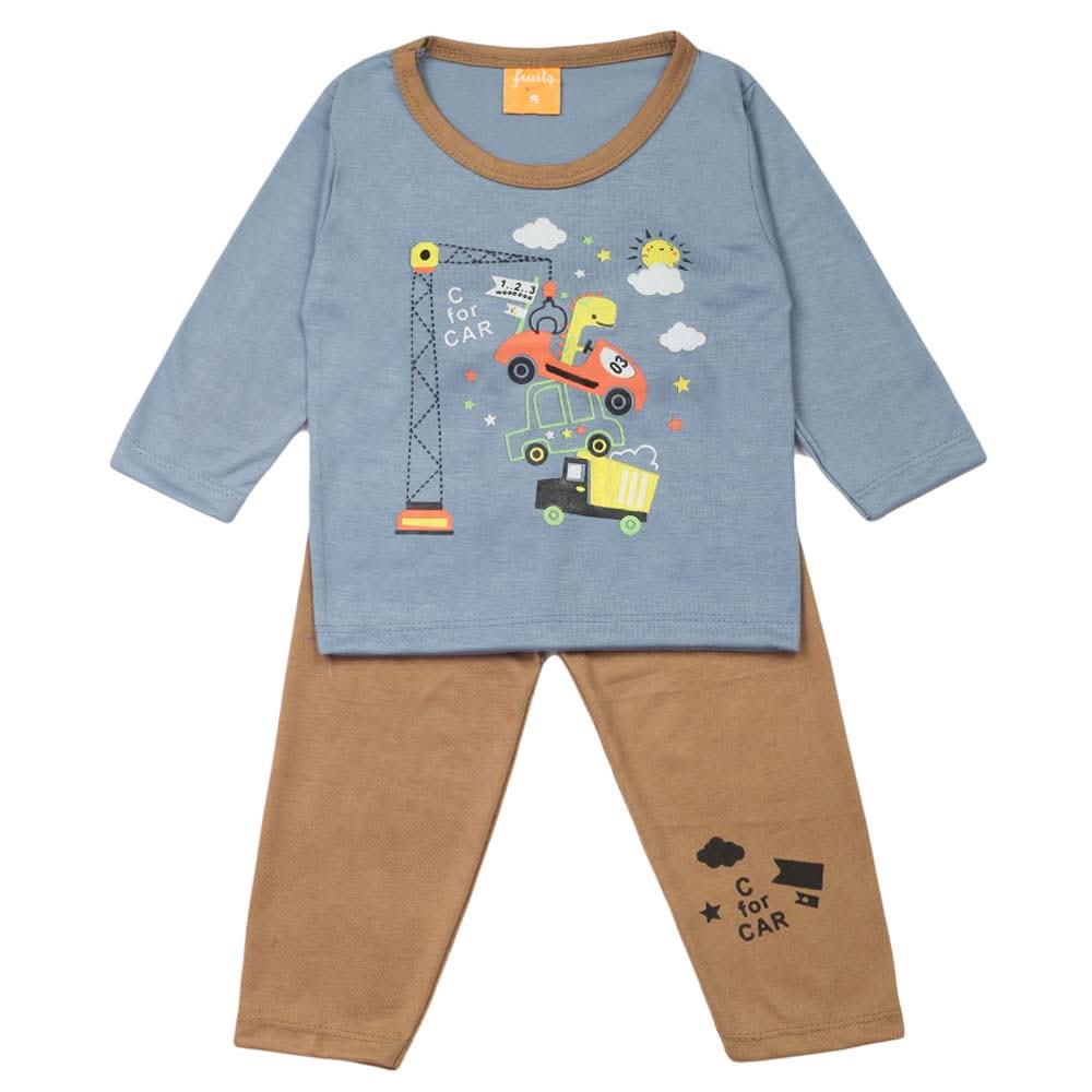 Boys Full Sleeves Suit - Steel-Blue, Boys Sets & Suits, Chase Value, Chase Value