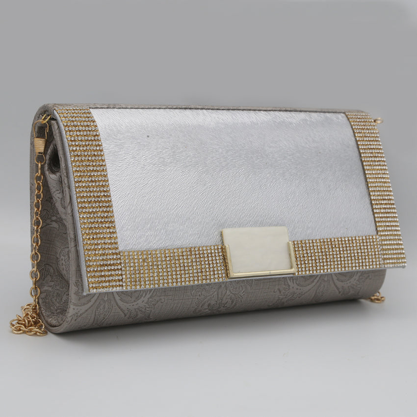Women's Fancy Clutch 6913 - Grey, Women, Clutches, Chase Value, Chase Value