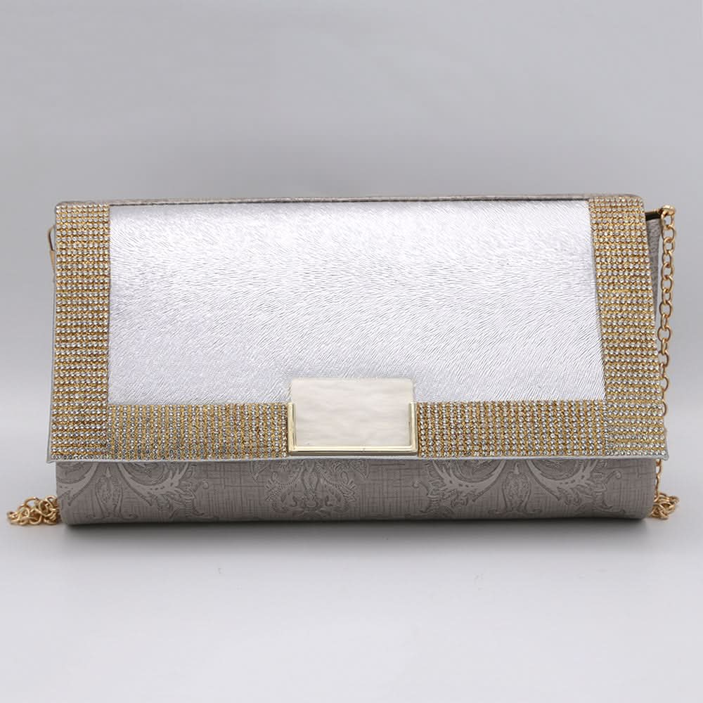 Women's Fancy Clutch 6913 - Grey, Women, Clutches, Chase Value, Chase Value