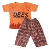Boys Short Suit - Peach, Kids, Boys Sets And Suits, Chase Value, Chase Value
