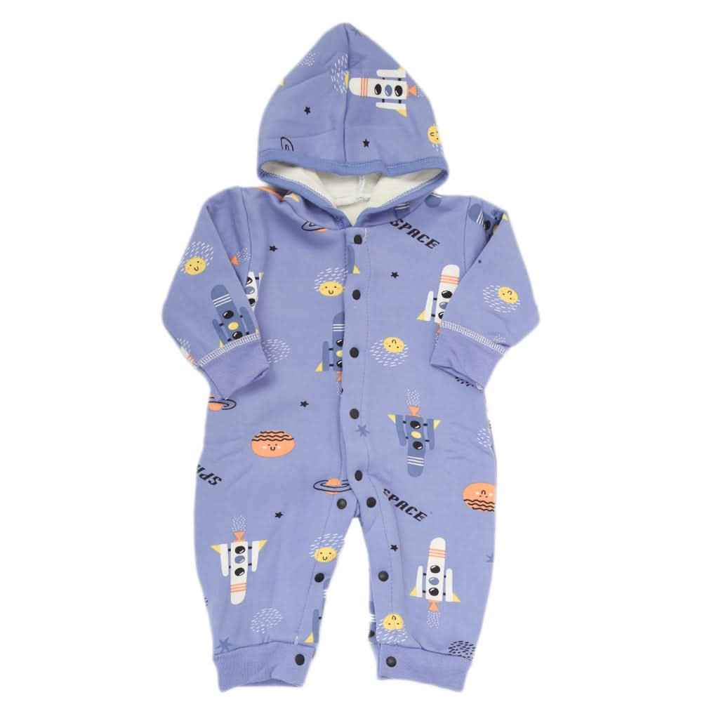Newborn Boys Full Sleeves Romper JA41-47 (9) - Blue, Kids, NB Boys Rompers, Chase Value, Chase Value