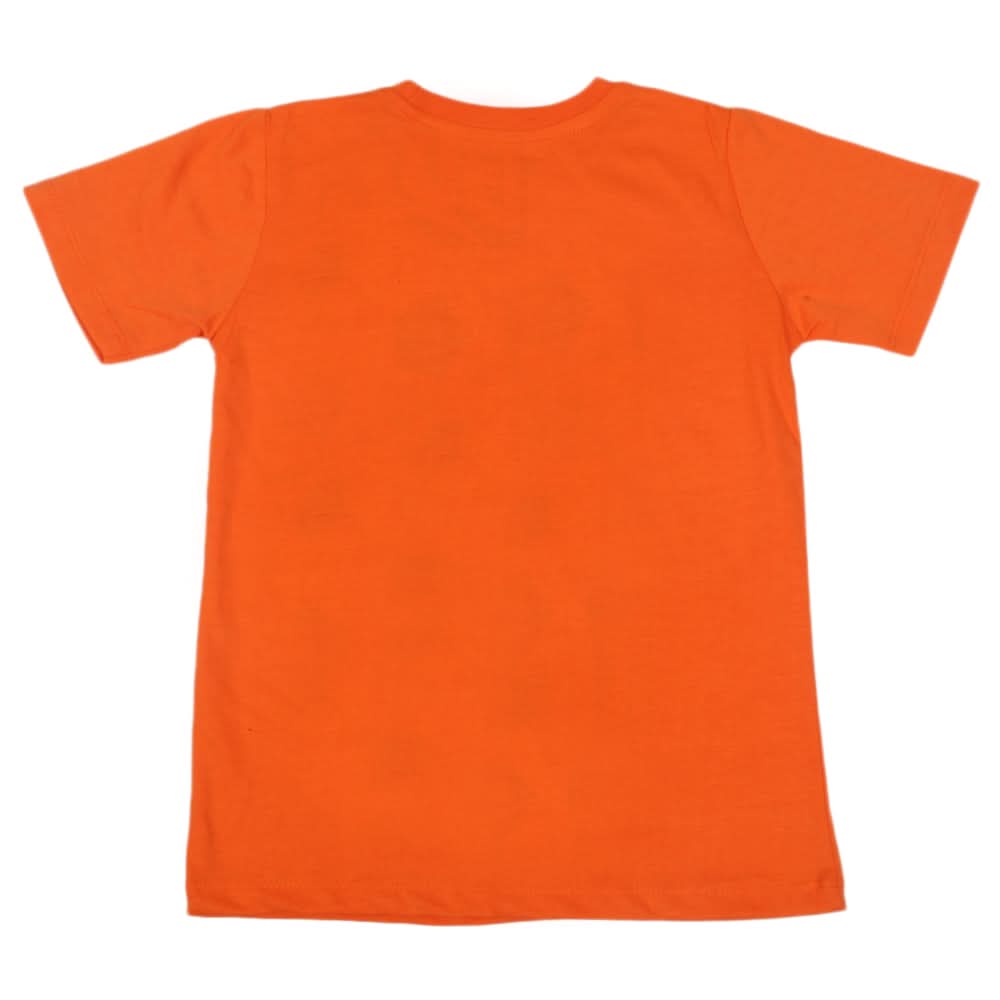Boys Half Sleeves T-Shirt - Orange, Kids, Boys T-Shirts, Chase Value, Chase Value