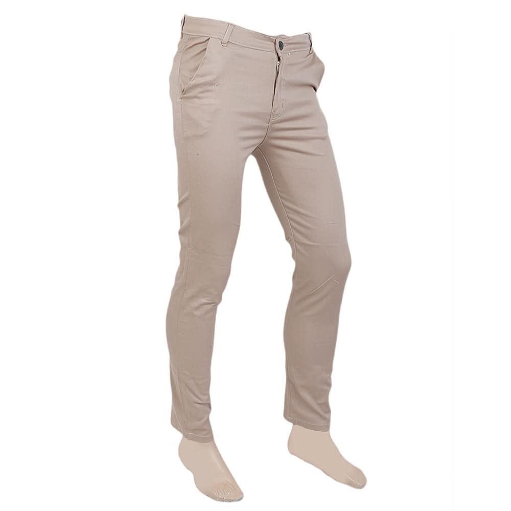 Men's Basic Cotton Chino Pant - Peach, Men, Casual Pants And Jeans, Chase Value, Chase Value