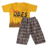 Boys Short Suit - Mustard, Kids, Boys Sets And Suits, Chase Value, Chase Value