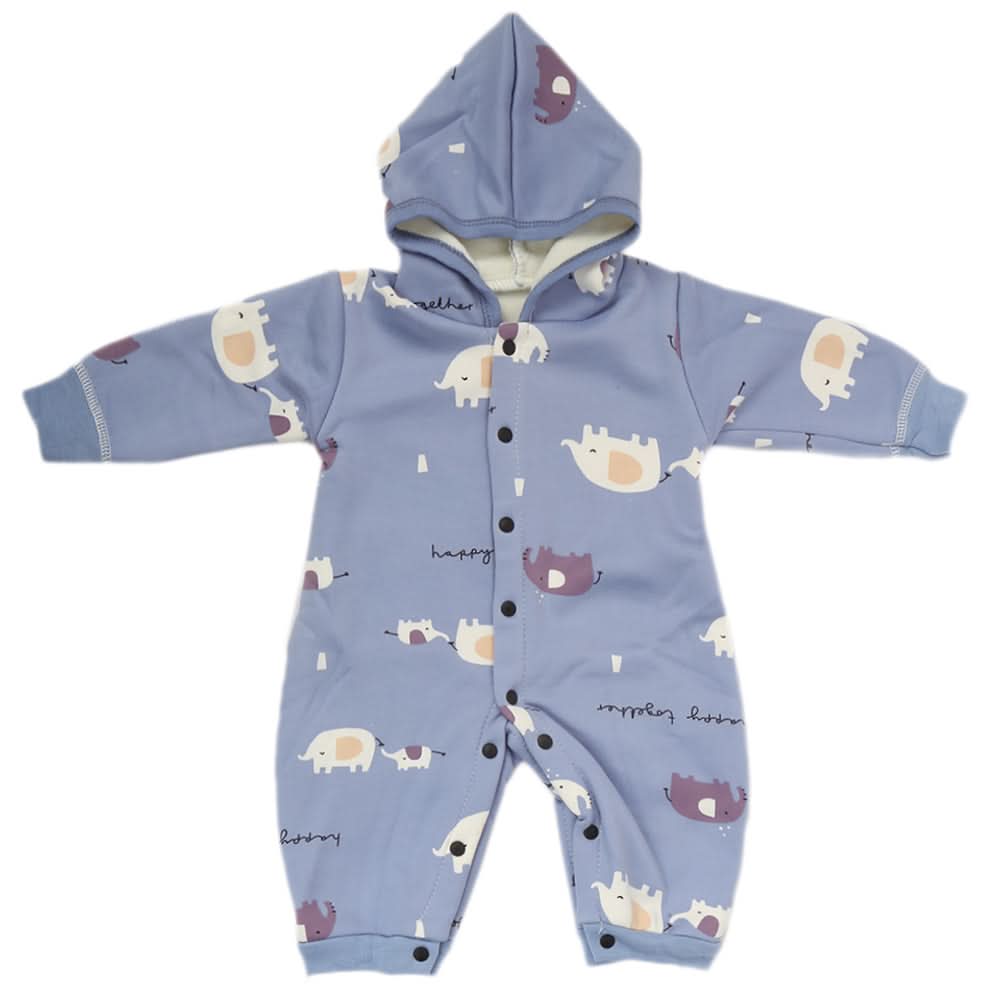 Newborn Boys Full Sleeves Romper - Blue, Kids, NB Boys Rompers, Chase Value, Chase Value