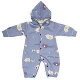 Newborn Boys Full Sleeves Romper - Blue, Kids, NB Boys Rompers, Chase Value, Chase Value