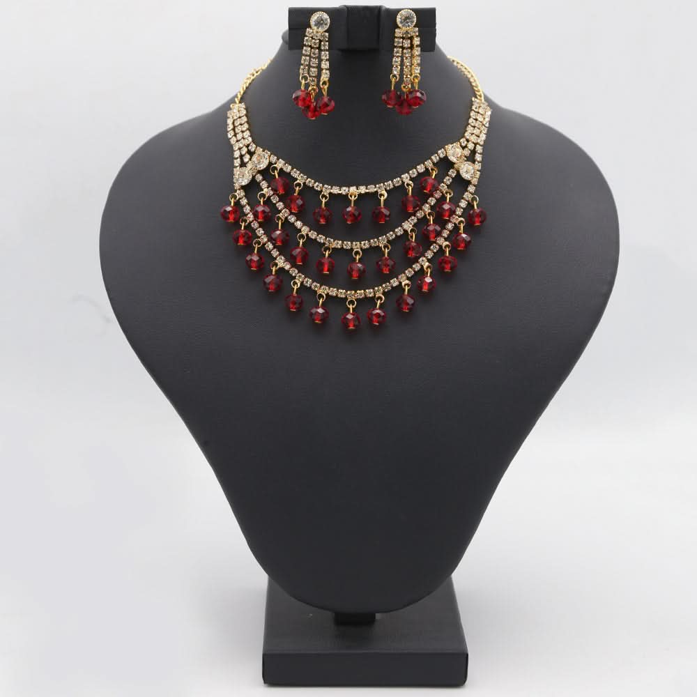 Women's Jewellery Set - Red, Women, Jewellery Set, Chase Value, Chase Value