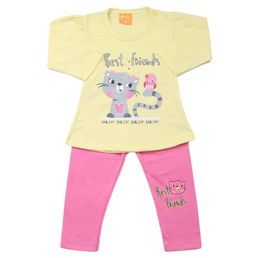 Girls Full Sleeves Suit - Lemon, Girls Suits, Chase Value, Chase Value