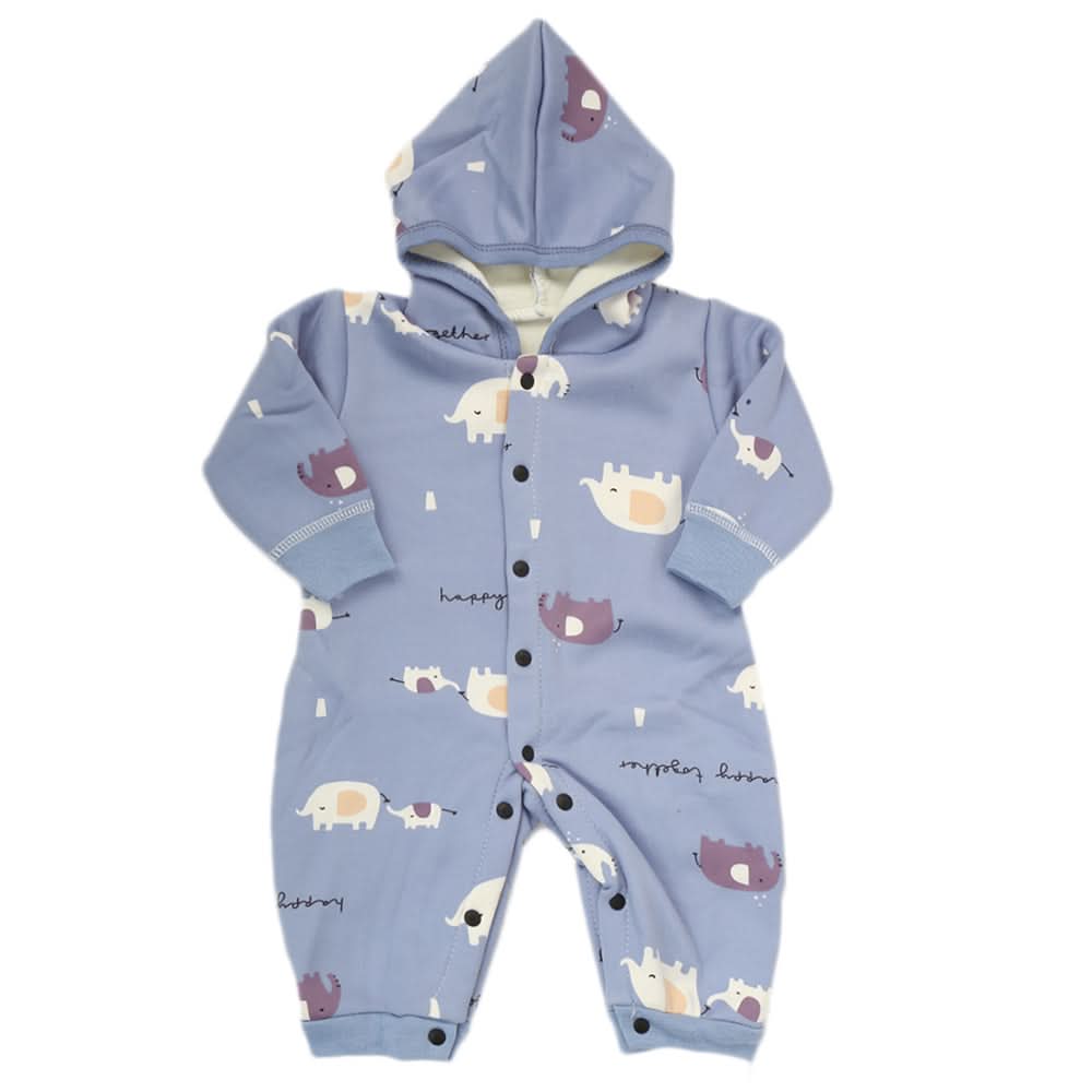 Newborn Boys Full Sleeves Romper - Blue, Kids, NB Boys Rompers, Chase Value, Chase Value