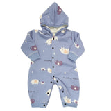 Newborn Boys Full Sleeves Romper - Blue, Kids, NB Boys Rompers, Chase Value, Chase Value