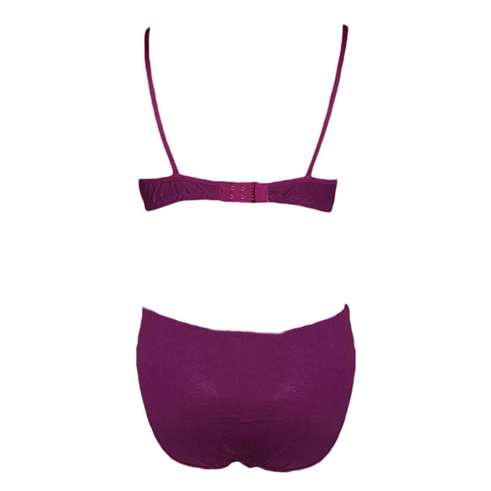Women's Bra & Panty Set - Purple, Women, Bra And Panty Sets, Chase Value, Chase Value