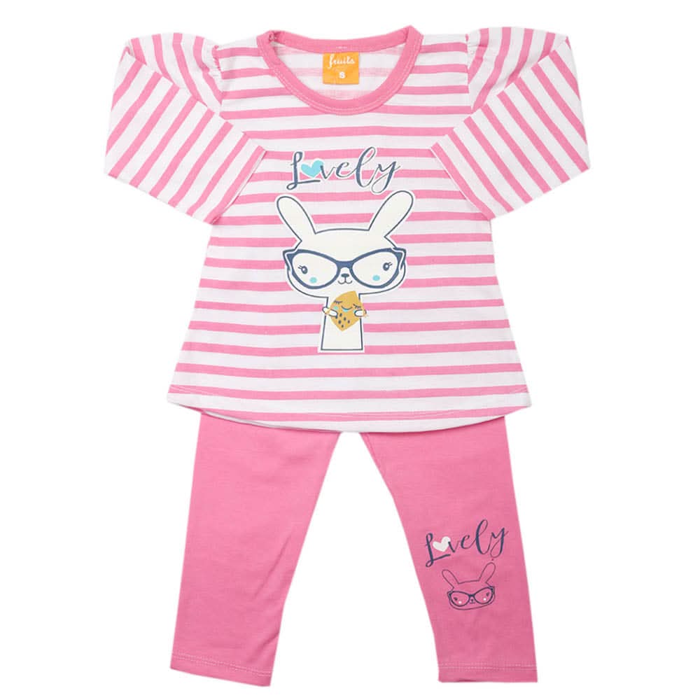 Girls Full Sleeves Suit - Dark Pink, Girls Suits, Chase Value, Chase Value