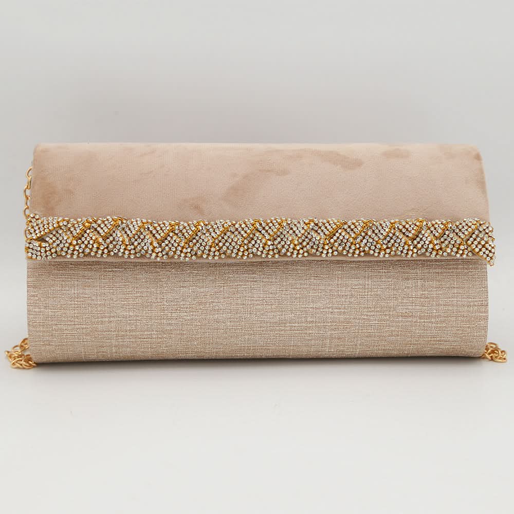 Women's Fancy Clutch 6804 - Peach, Women, Clutches, Chase Value, Chase Value