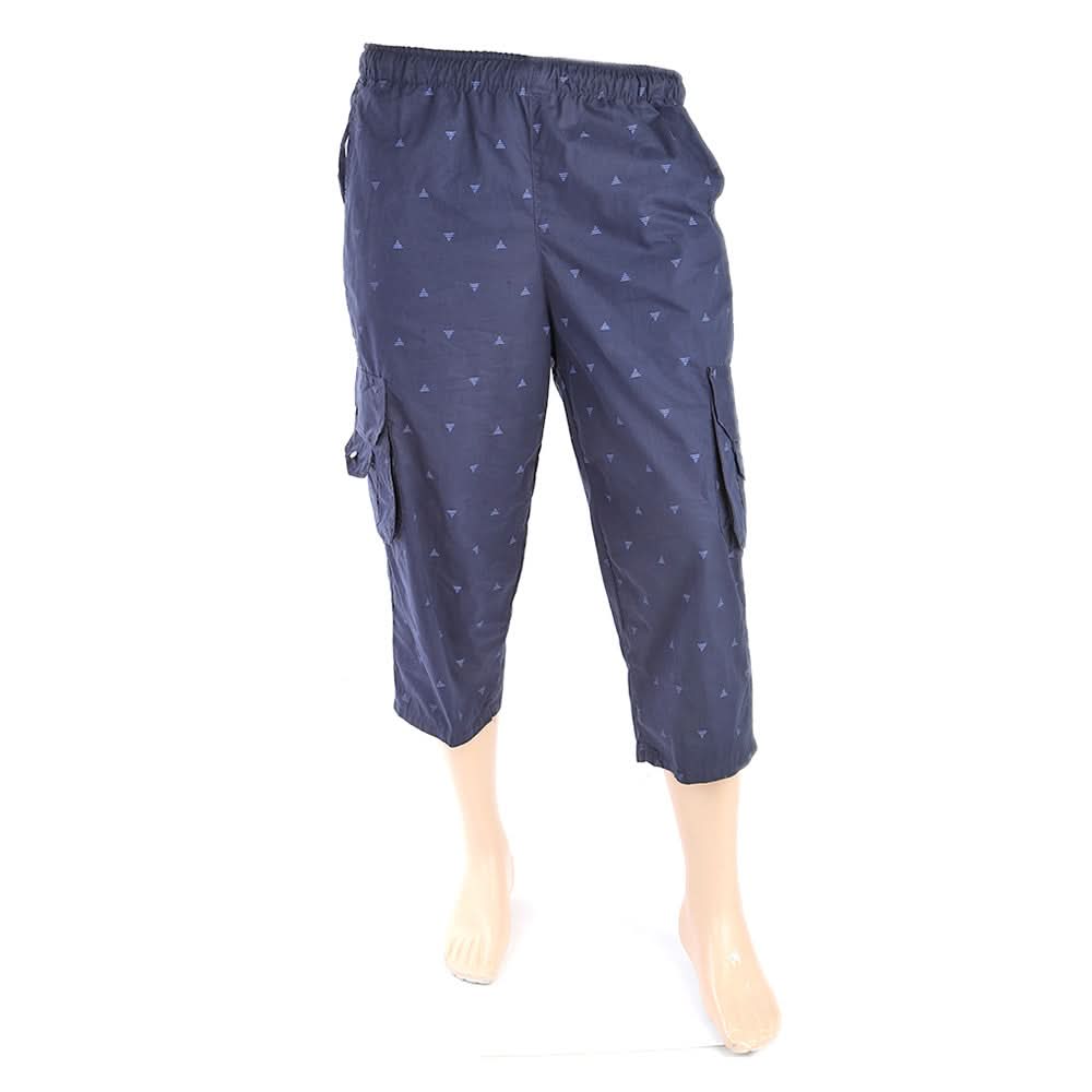 Men's Printed Short - Navy Blue, Men, Shorts, Chase Value, Chase Value