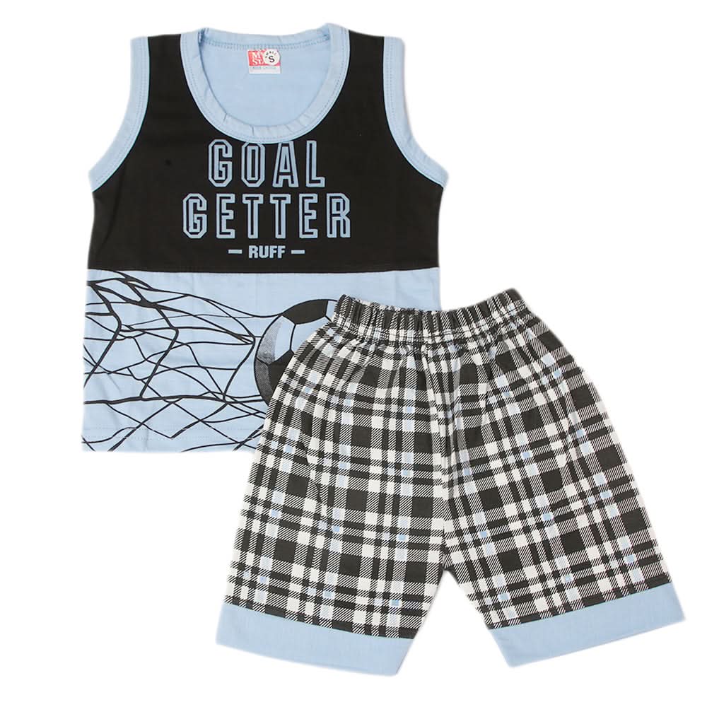 Boys Sando Suit - Blue, Kids, Boys Sets And Suits, Chase Value, Chase Value