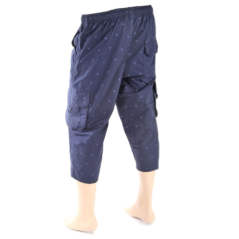 Men's Printed Short - Navy Blue, Men, Shorts, Chase Value, Chase Value