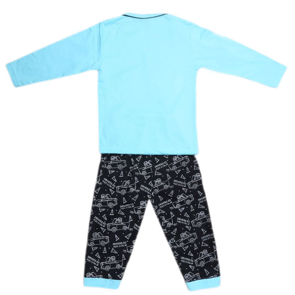 Boys Full Sleeves 2 Pcs Suit - Blue, Kids, Boys Sets And Suits, Chase Value, Chase Value