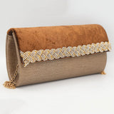 Women's Fancy Clutch 6804 - Coffee, Women, Clutches, Chase Value, Chase Value