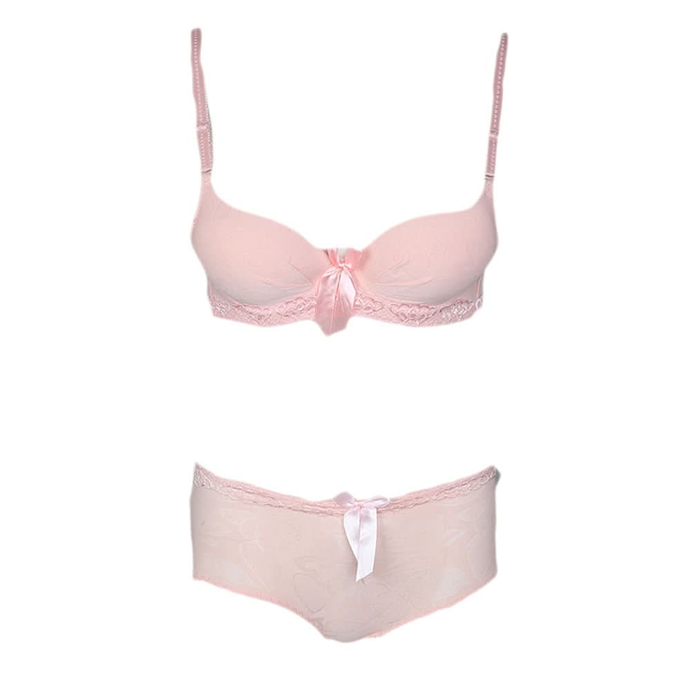 Women's Foam Bra & Panty Set - Peach, Women, Bra And Panty Sets, Chase Value, Chase Value