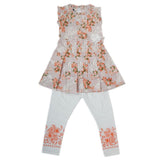 Girls Half Sleeves Tights Suits - Tea Pink, Kids, Girls Sets And Suits, Chase Value, Chase Value