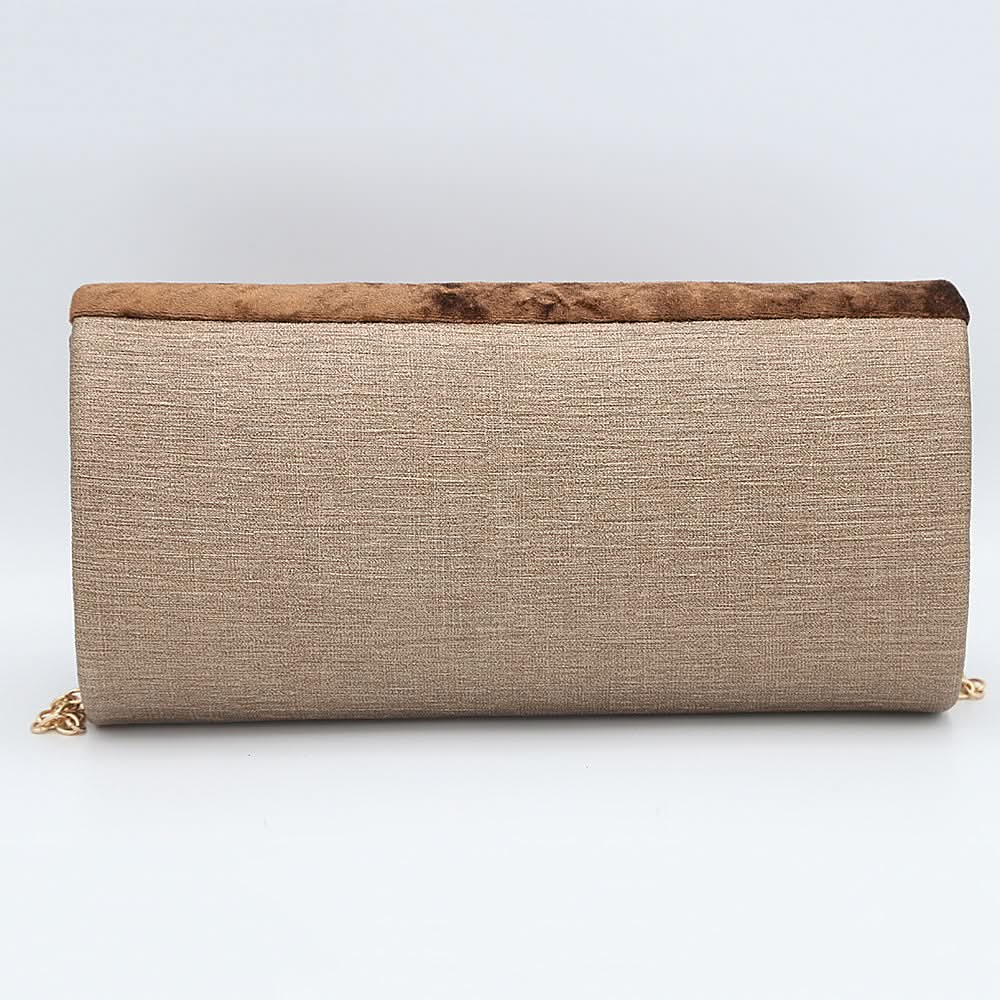 Women's Fancy Clutch 6804 - Coffee, Women, Clutches, Chase Value, Chase Value