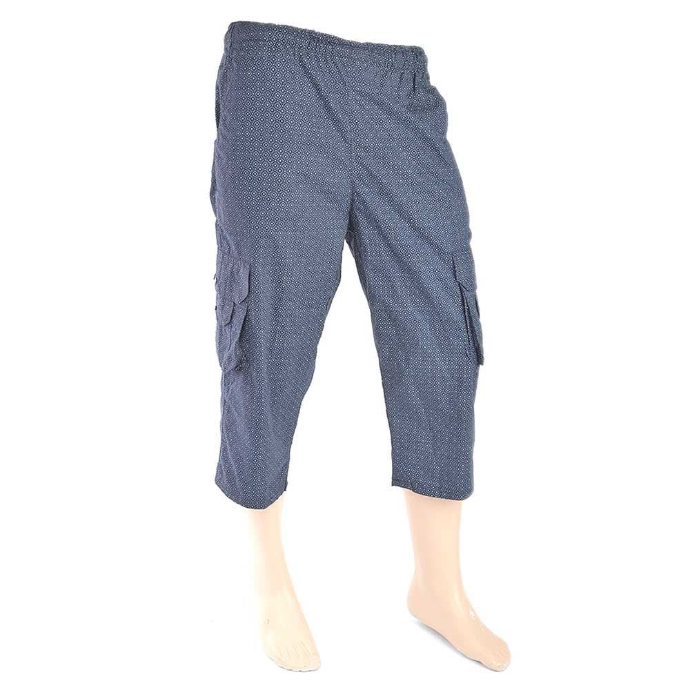 Men's Printed Short - Navy Blue, Men, Shorts, Chase Value, Chase Value