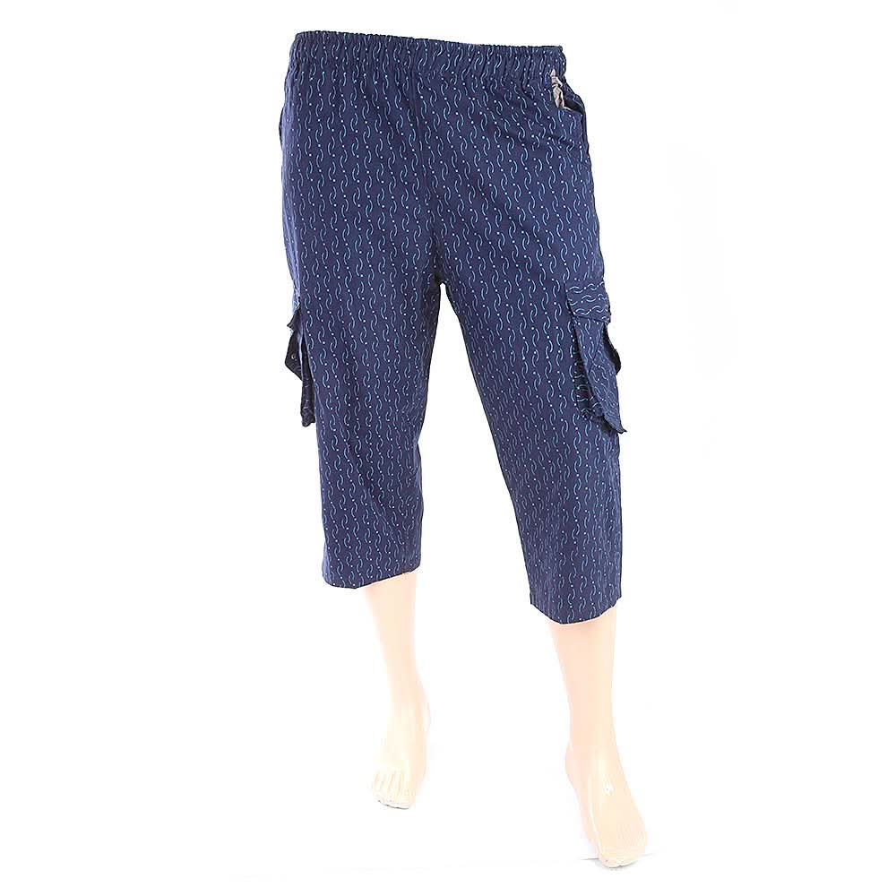 Men's Printed Short - Navy Blue, Men, Shorts, Chase Value, Chase Value
