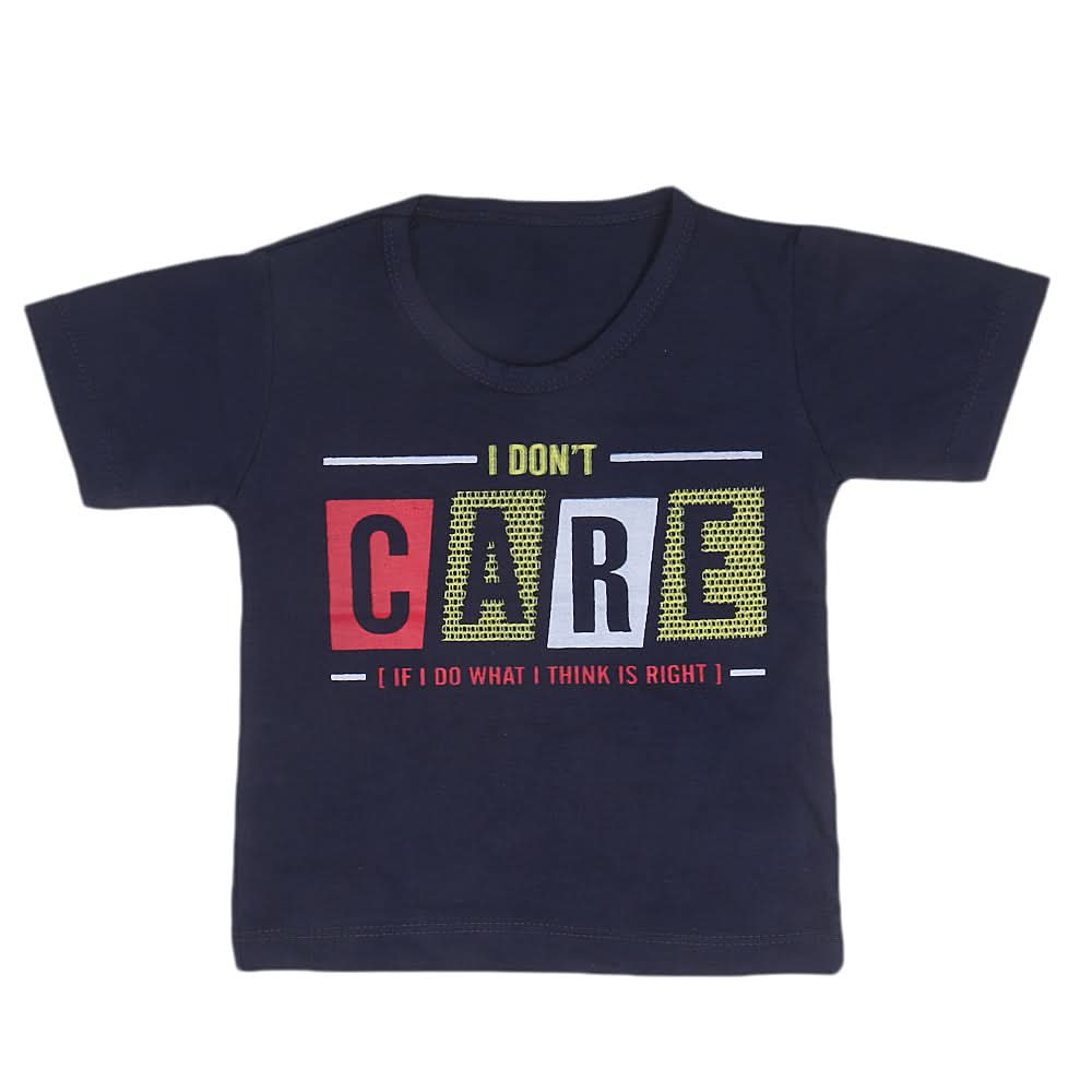 Boys Half Sleeves T-Shirt  14-24 - Navy Blue, Kids, Boys T-Shirts, Chase Value, Chase Value