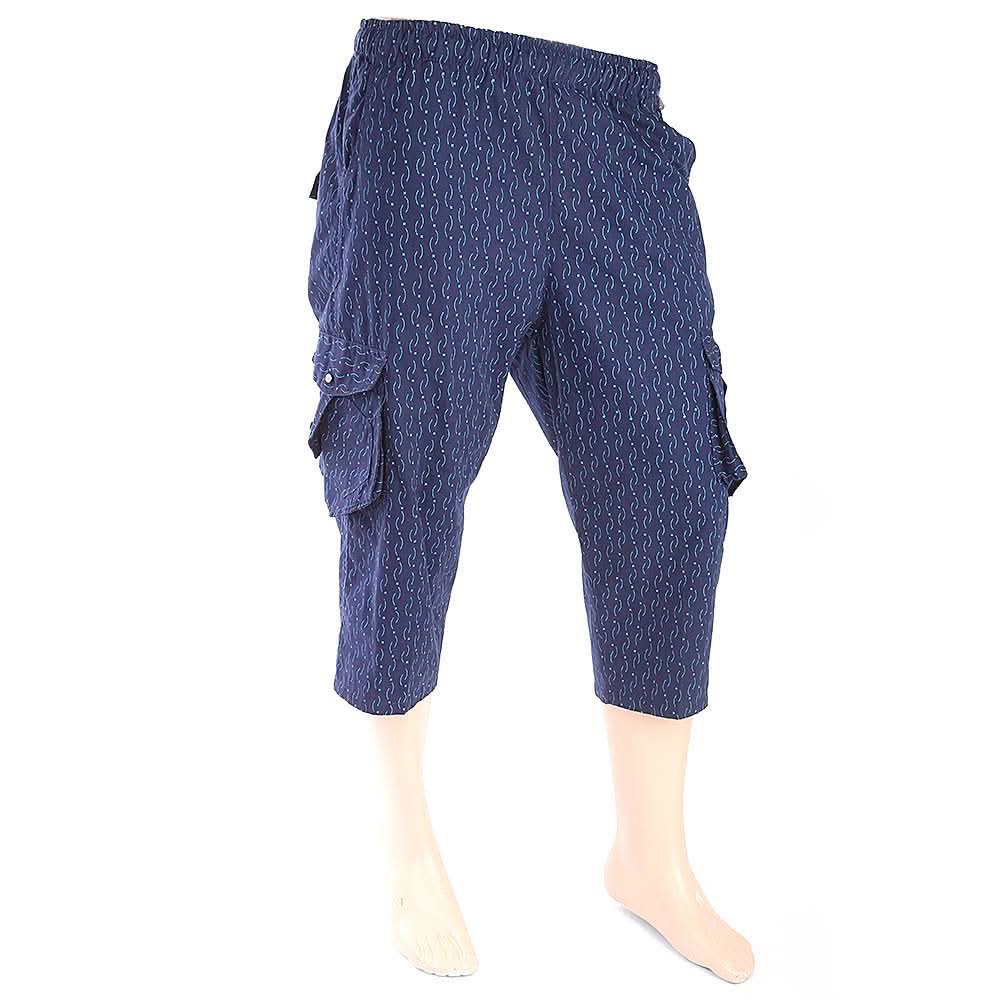Men's Printed Short - Navy Blue, Men, Shorts, Chase Value, Chase Value