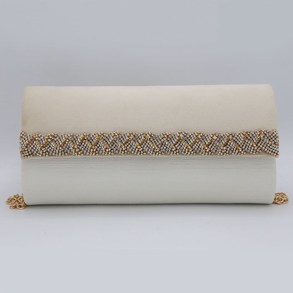 Women's Fancy Clutch 6804 - White, Women, Clutches, Chase Value, Chase Value