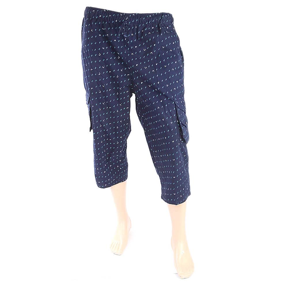 Men's Printed Short - Navy Blue, Men, Shorts, Chase Value, Chase Value
