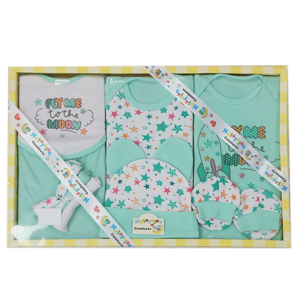 Newborn Gift Set 10Pcs - Light Green, Baby Care, Chase Value, Chase Value