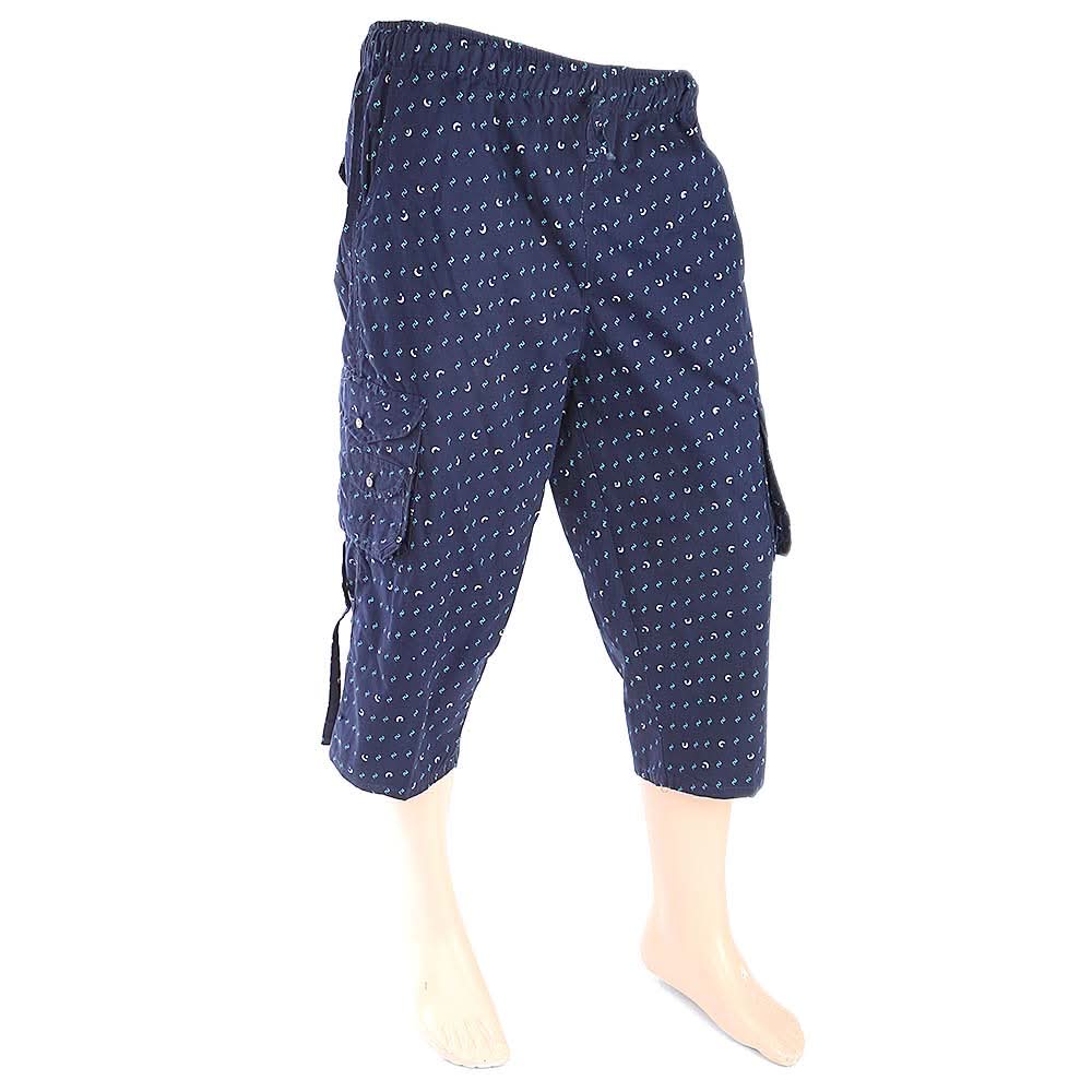 Men's Printed Short - Navy Blue, Men, Shorts, Chase Value, Chase Value