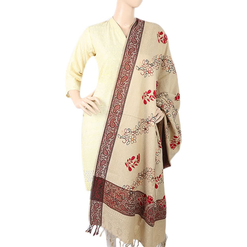 Women's Silki Jaal Shawl - Beige, Women, Shawls And Scarves, Chase Value, Chase Value