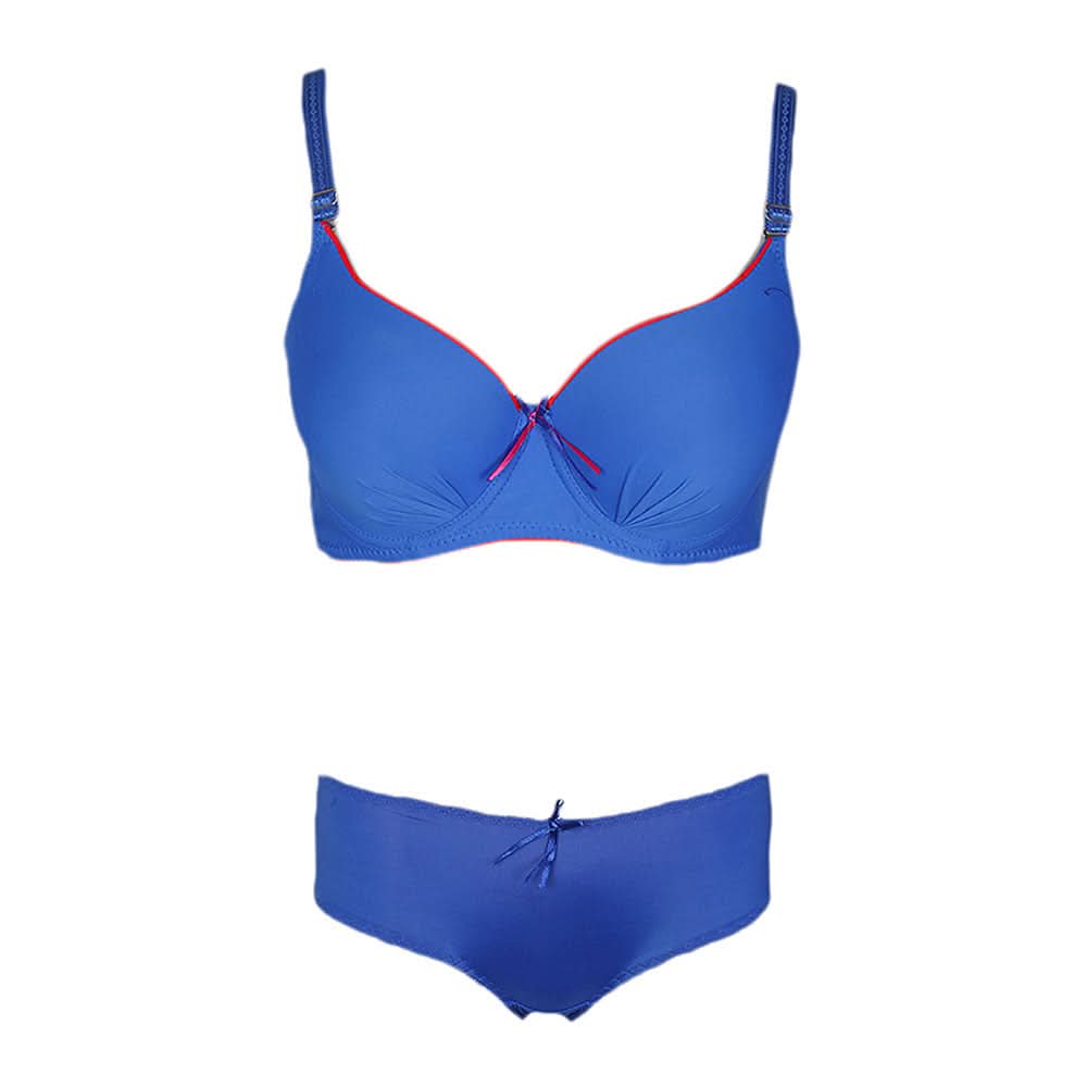 Women's Bra & Panty Set - Royal Blue, Women, Bra And Panty Sets, Chase Value, Chase Value