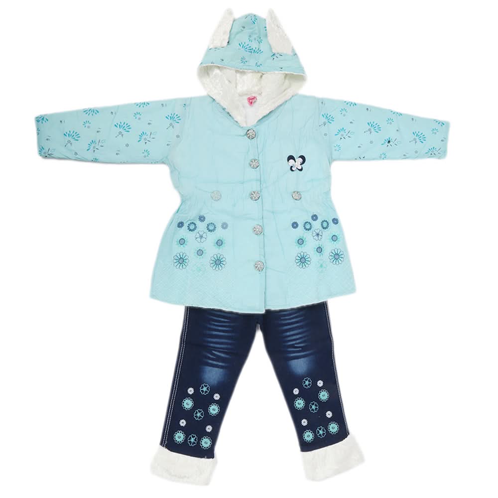 Girls Full Sleeves Pant Suit - Blue, Kids, Girls Sets And Suits, Chase Value, Chase Value