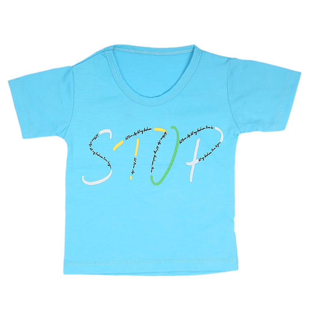 Boys Half Sleeves T-Shirt  14-24 - Blue, Kids, Boys T-Shirts, Chase Value, Chase Value