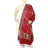 Women's Silki Jaal Shawl - Maroon, Women, Shawls And Scarves, Chase Value, Chase Value