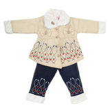 Girls Full Sleeves Pant Suit - Beige, Kids, Girls Sets And Suits, Chase Value, Chase Value